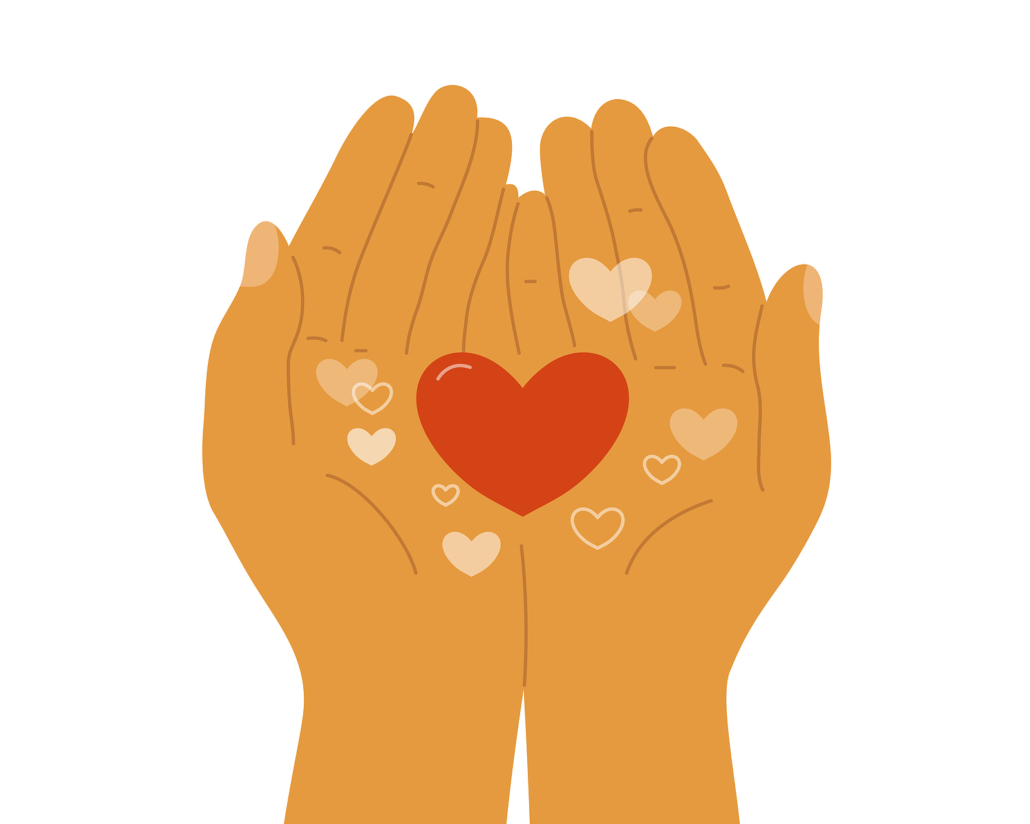 animated open palm with heart at the center. If you’re struggling to see worth in yourself, then online coaching in texas, florida, nationally, and internationally could be for you. Learn more about self-love coaching and begin seeing your worth.