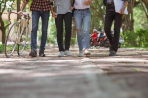 Group of teens walking. Are you aware of how to deal with stress at work? Work stress in florida is inevitable, but doesn't need to over take you. Learn more about coping skills for stress or talk with an anxiety and stress therapist soon!