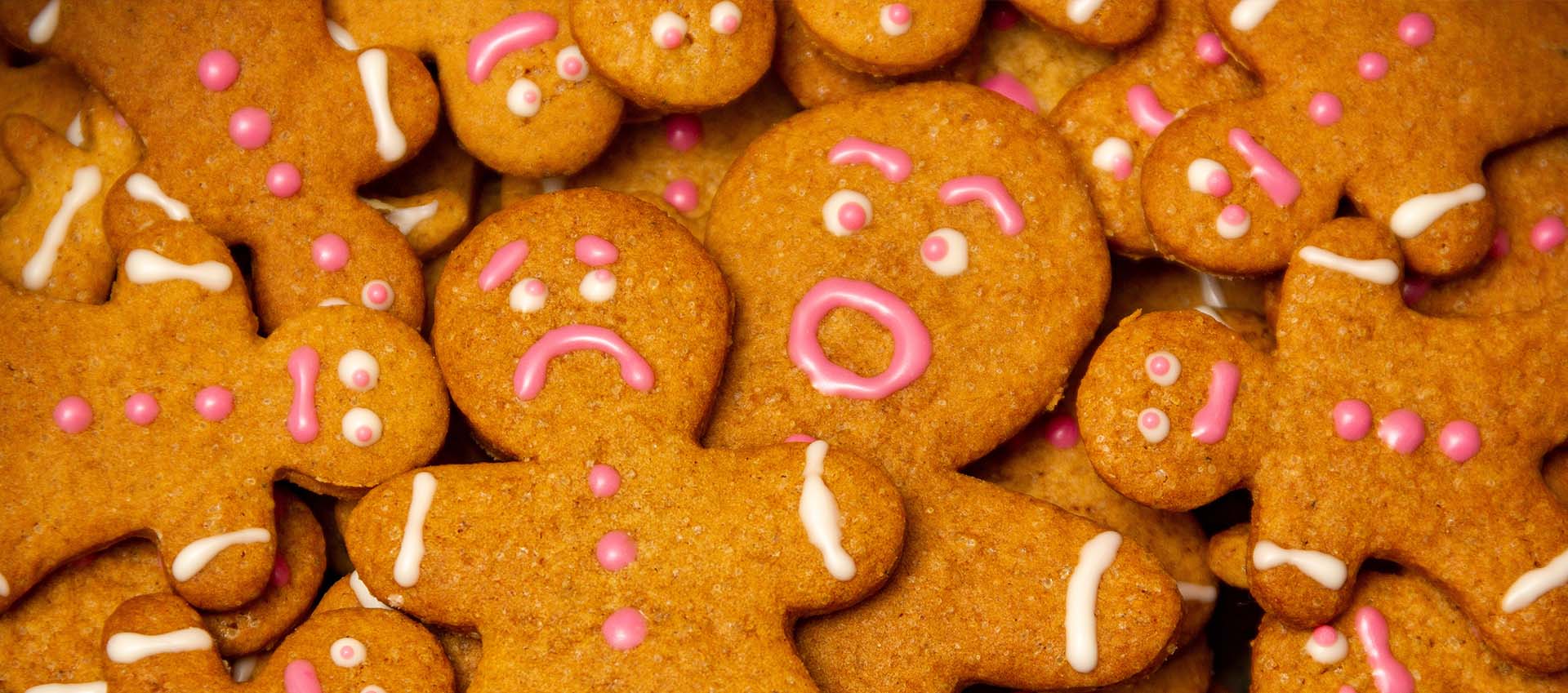 Ginger bread cookies with shocked expressions. When you're dealing with anxiety, the last thing you need to do is feel the chaos of the world. Begin anxiety treatment in Florida to overcome the distress you're feeling. Begin working with a skilled online therapist today!