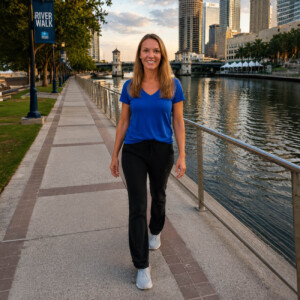 Tori Willows on the River Walk walk and talk therapy route in Tampa, FL